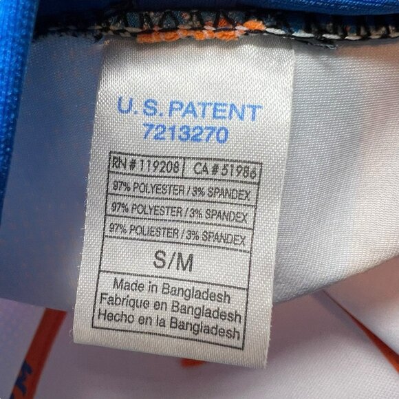 CCM Halftone Structured Flex Fitted Hat Cap S/M Hockey Equipment Blue Orange Dad - Picture 9 of 11